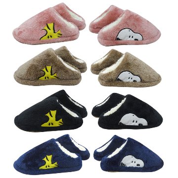 ルームシューズ スヌーピー ボアルームシューズ SNOOPY スリッパ 裏ボア 暖か　インテリア雑貨の画像