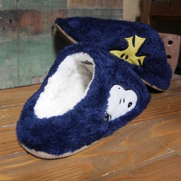 ルームシューズ スヌーピー ボアルームシューズ SNOOPY スリッパ 裏ボア 暖か　インテリア雑貨の画像