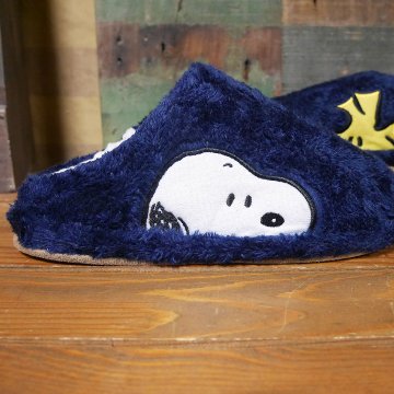 ルームシューズ スヌーピー ボアルームシューズ SNOOPY スリッパ 裏ボア 暖か　インテリア雑貨の画像