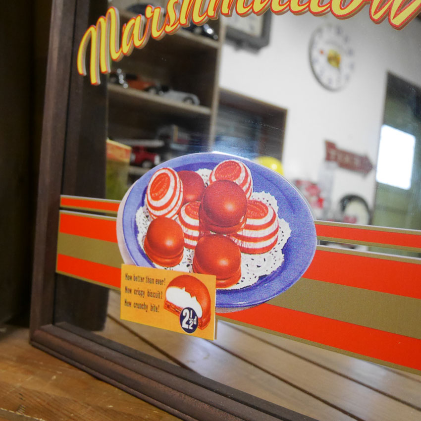 パブミラー CHCAGO Marshmallow　インテリア ウォールミラー 鏡 PUB アメリカン雑貨の画像