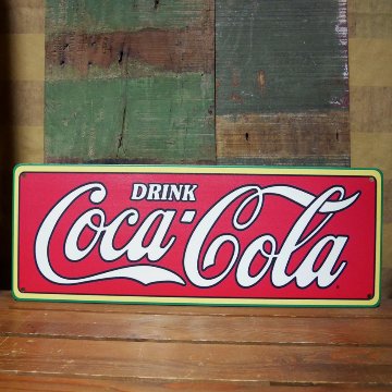 コカ・コーラブリキ看板 コカコーラ アメリカンサインボード Coca-Cola ティンサイン　アメリカン雑貨の画像