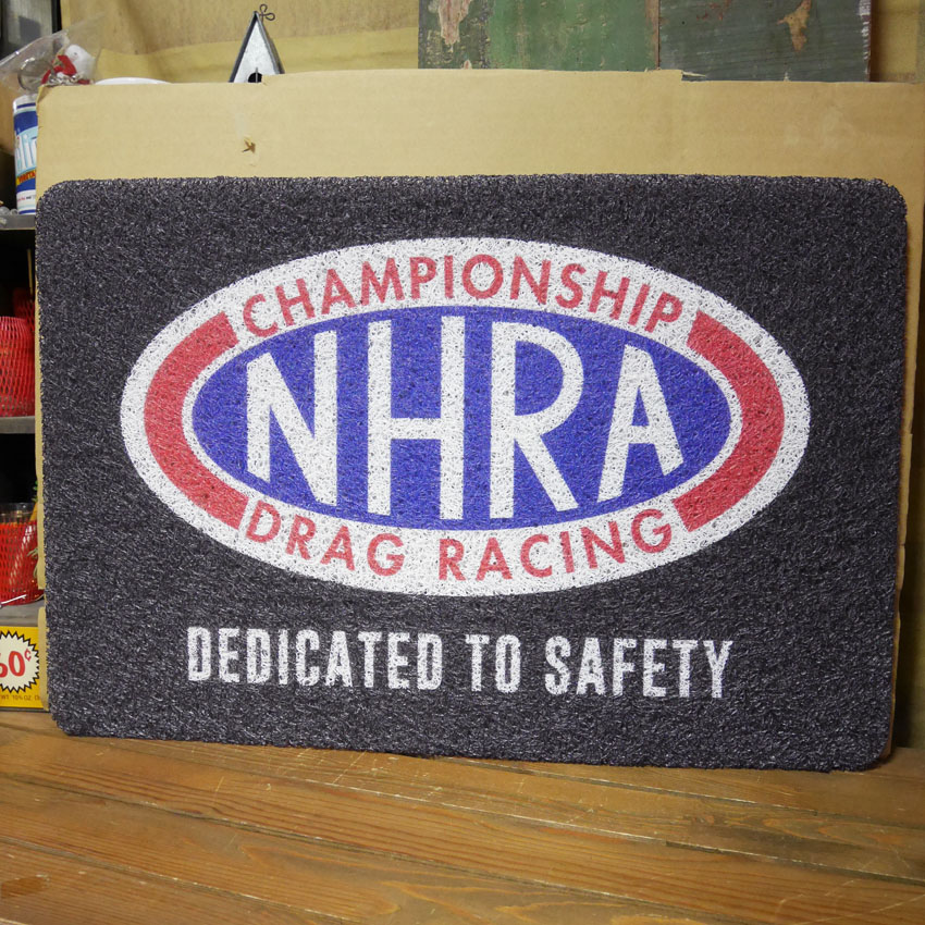 アメリカン コイルマット NHRA  玄関マット US MOTOR企業 玄関マット 　ガレージマット　アメリカンインテリアの画像