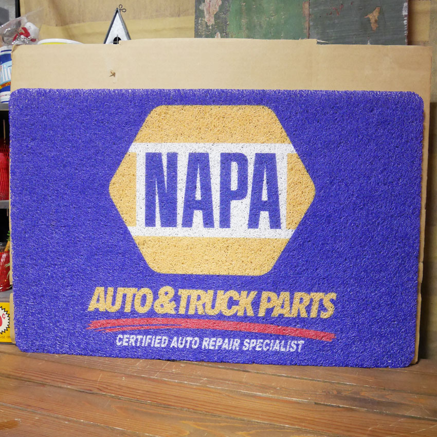 アメリカン コイルマット NAPA 玄関マット US MOTOR企業 玄関マット 　ガレージマット　アメリカンインテリアの画像