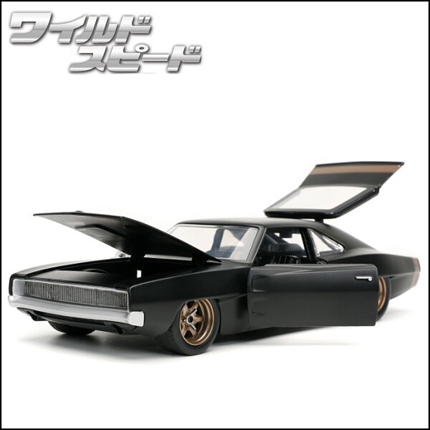 ワイルドスピードダイキャストカー DOM's 1968 DODGE CHARGER WIDEBODY 1/24 レトロミニカー JADATOYS アメ車 の画像