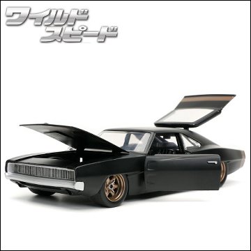 ワイルドスピードダイキャストカー DOM's 1968 DODGE CHARGER WIDEBODY 1/24 レトロミニカー JADATOYS アメ車 の画像