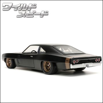 ワイルドスピードダイキャストカー DOM's 1968 DODGE CHARGER WIDEBODY 1/24 レトロミニカー JADATOYS アメ車 の画像