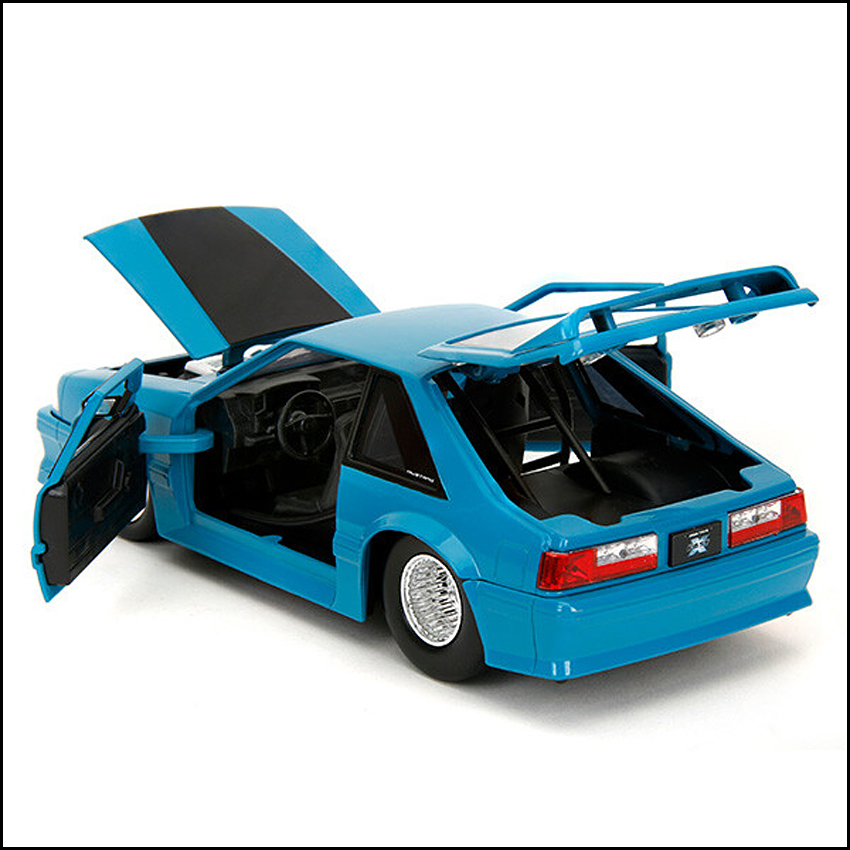 ワイルドスピードダイキャストカー 1989 FORD MUSTANG GT 1/24 レトロミニカー JADA　アメリカン雑貨の画像