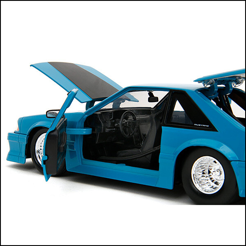 ワイルドスピードダイキャストカー 1989 FORD MUSTANG GT 1/24 レトロミニカー JADA　アメリカン雑貨の画像