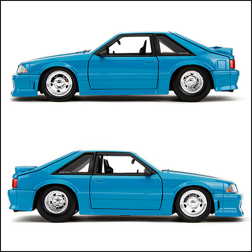 ワイルドスピードダイキャストカー 1989 FORD MUSTANG GT 1/24 レトロミニカー JADA　アメリカン雑貨の画像