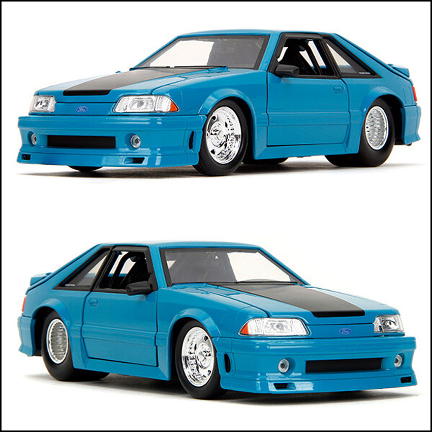 ワイルドスピードダイキャストカー 1989 FORD MUSTANG GT 1/24 レトロミニカー JADA　アメリカン雑貨の画像
