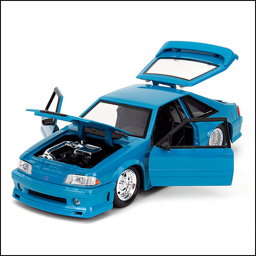 ワイルドスピードダイキャストカー 1989 FORD MUSTANG GT 1/24 レトロミニカー JADA　アメリカン雑貨の画像