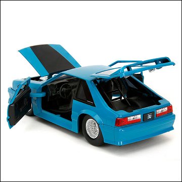ワイルドスピードダイキャストカー 1989 FORD MUSTANG GT 1/24 レトロミニカー JADA　アメリカン雑貨の画像