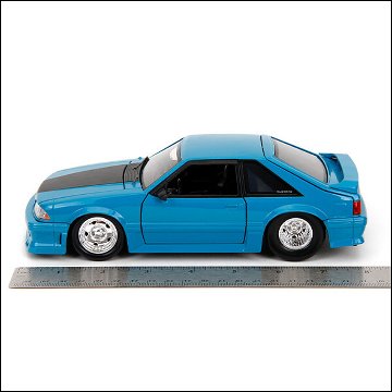ワイルドスピードダイキャストカー 1989 FORD MUSTANG GT 1/24 レトロミニカー JADA　アメリカン雑貨の画像