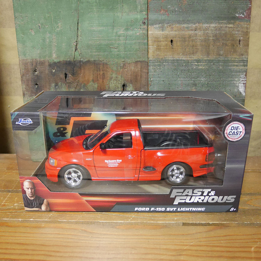 ワイルドスピードダイキャストカー BRAIAN'S FORD F-150 SVT LIGHTNING 1/24 レトロミニカー JADA　アメリカン雑貨の画像
