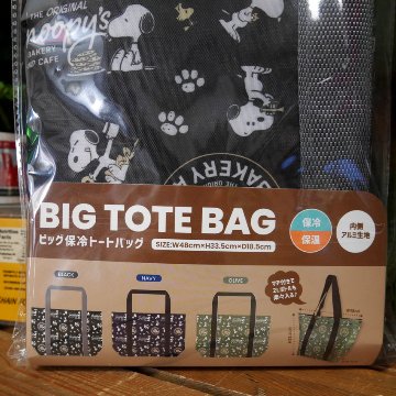 スヌーピー保冷保温トートバッグ　ショッピングバッグ　エコバッグ　アメリカン雑貨の画像