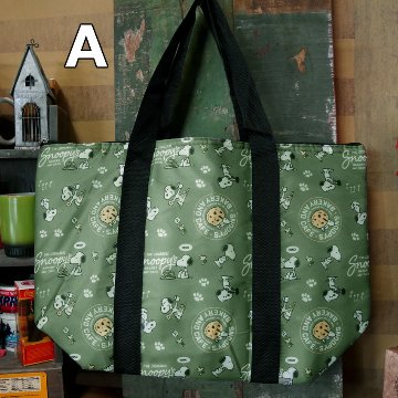 スヌーピー保冷保温トートバッグ　ショッピングバッグ　エコバッグ　アメリカン雑貨の画像