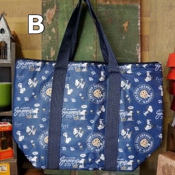 スヌーピー保冷保温トートバッグ　ショッピングバッグ　エコバッグ　アメリカン雑貨の画像