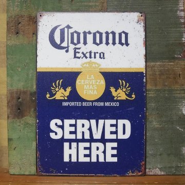 コロナ・エキストラ アメリカンサインボード CORONA EXTRA ブリキ看板　アメリカン雑貨の画像