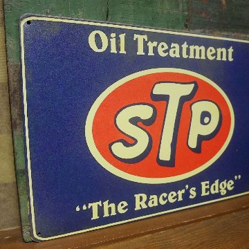アメリカンサインボード STP インテリア オイル　ガレージインテリア A4ブリキ看板  アメリカン雑貨の画像
