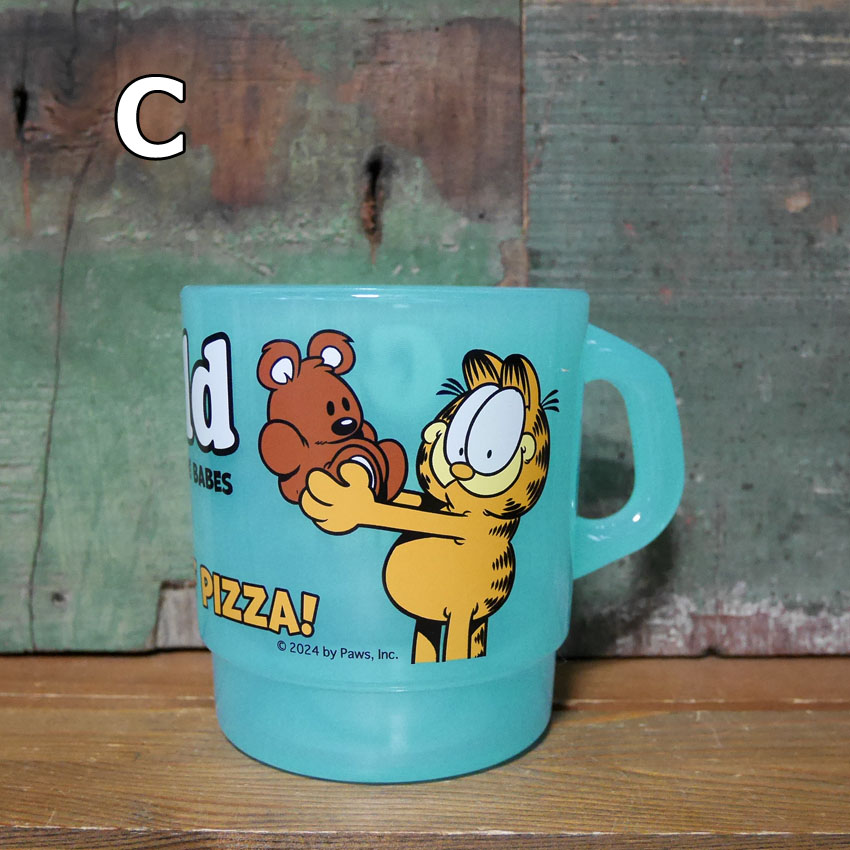Garfield ガーフィールド MILKY STACKING MUG ミルキー スタッキング マグ アメリカン雑貨 マグカップ クリアマグの画像
