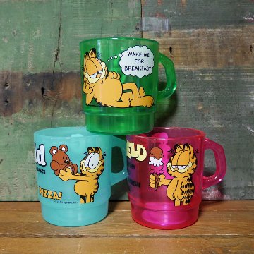 Garfield ガーフィールド MILKY STACKING MUG ミルキー スタッキング マグ アメリカン雑貨 マグカップ クリアマグの画像