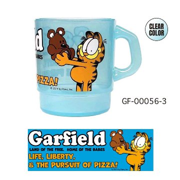 Garfield ガーフィールド MILKY STACKING MUG ミルキー スタッキング マグ アメリカン雑貨 マグカップ クリアマグの画像