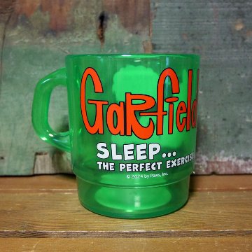 Garfield ガーフィールド MILKY STACKING MUG ミルキー スタッキング マグ アメリカン雑貨 マグカップ クリアマグの画像