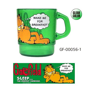 Garfield ガーフィールド MILKY STACKING MUG ミルキー スタッキング マグ アメリカン雑貨 マグカップ クリアマグの画像