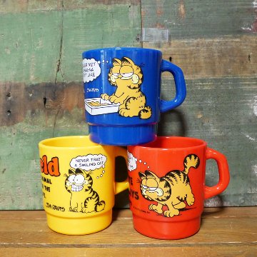 Garfield ガーフィールド MILKY STACKING MUG ミルキー スタッキング マグ アメリカン雑貨 マグカップ クリアマグの画像