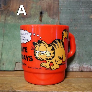 Garfield ガーフィールド MILKY STACKING MUG ミルキー スタッキング マグ アメリカン雑貨 マグカップ クリアマグの画像