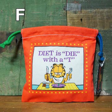 アメリカン 巾着袋 DRAWSTRING BAG 小物収納袋 アメリカン雑貨の画像