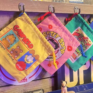 アメリカン 巾着袋 DRAWSTRING BAG 小物収納袋 アメリカン雑貨の画像