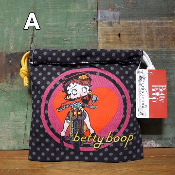 アメリカン 巾着袋 DRAWSTRING BAG 小物収納袋 アメリカン雑貨の画像