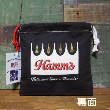 アメリカン 巾着袋 DRAWSTRING BAG 小物収納袋 アメリカン雑貨の画像