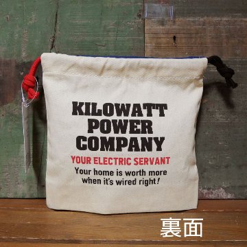 アメリカン 巾着袋 DRAWSTRING BAG 小物収納袋 アメリカン雑貨の画像