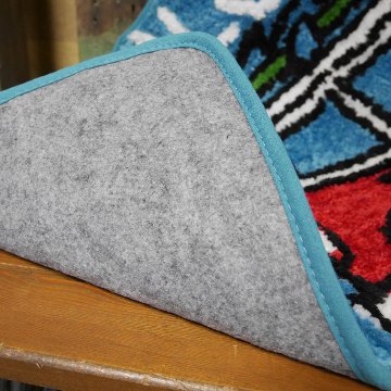 ハワイアン インテリアマット  ALOHA アラバスMAT バスマット パームツリー フロアマット サーフバス ブルー　アメリカン雑貨の画像