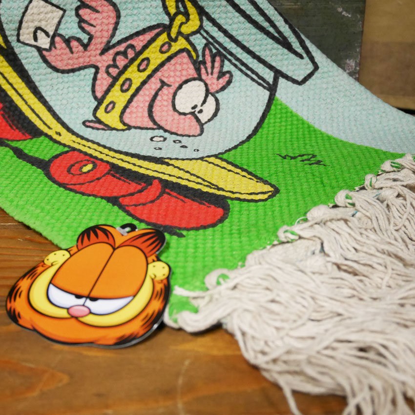 ガーフィールド フロア コットンマットGARFIELD　インテリアマット　玄関マット　バスマット　アメリカン雑貨の画像