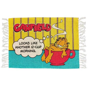 ガーフィールド フロア コットンマットGARFIELD　インテリアマット　玄関マット　バスマット　アメリカン雑貨の画像