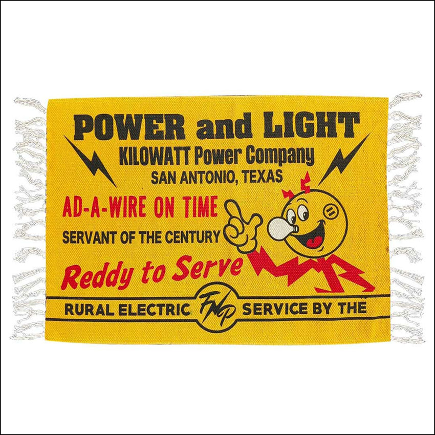 レディキロワット コットンマット FEPC YELLOW　インテリアマット　玄関マット　バスマット　アメリカン雑貨の画像