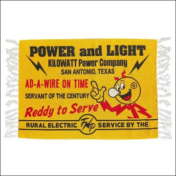 レディキロワット コットンマット FEPC YELLOW　インテリアマット　玄関マット　バスマット　アメリカン雑貨の画像