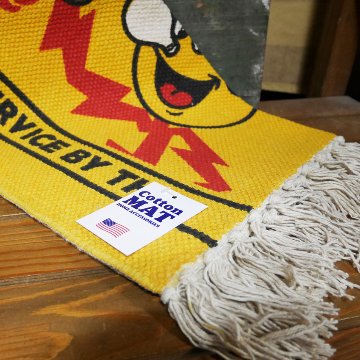 レディキロワット コットンマット FEPC YELLOW　インテリアマット　玄関マット　バスマット　アメリカン雑貨の画像