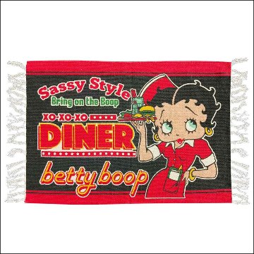 ベティブープ コットンマット BT-DINER2 インテリアマット　玄関マット　キッチンマット　アメリカン雑貨の画像