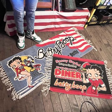 ベティブープ コットンマット BT-DINER2 インテリアマット　玄関マット　キッチンマット　アメリカン雑貨の画像