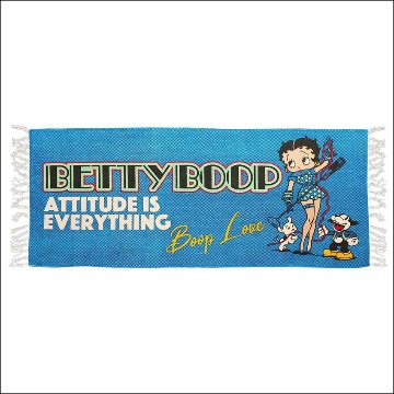 ベティブープ ロングコットンマット インテリアマット　玄関マット　キッチンマット　アメリカン雑貨の画像