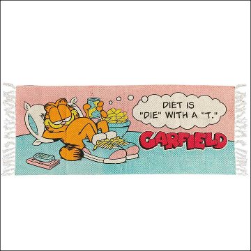 ガーフィールド ロング キッチンマット DIET インテリアマット　玄関マット　アメリカン雑貨の画像