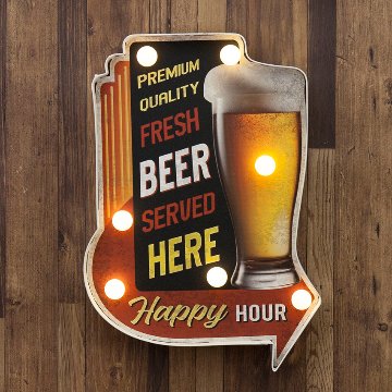アメリカンクラシック LED SignLED FRESH BEER ビール ネオンサイン ウォールインテリア アメリカン雑貨の画像