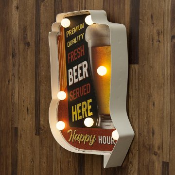 アメリカンクラシック LED SignLED FRESH BEER ビール ネオンサイン ウォールインテリア アメリカン雑貨の画像