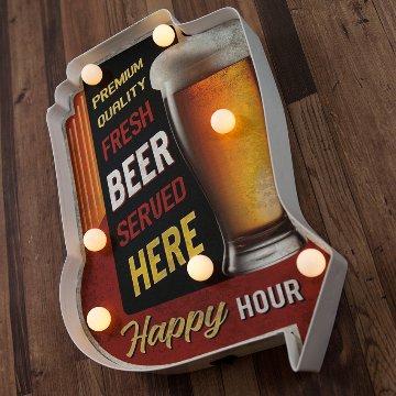 アメリカンクラシック LED SignLED FRESH BEER ビール ネオンサイン ウォールインテリア アメリカン雑貨の画像