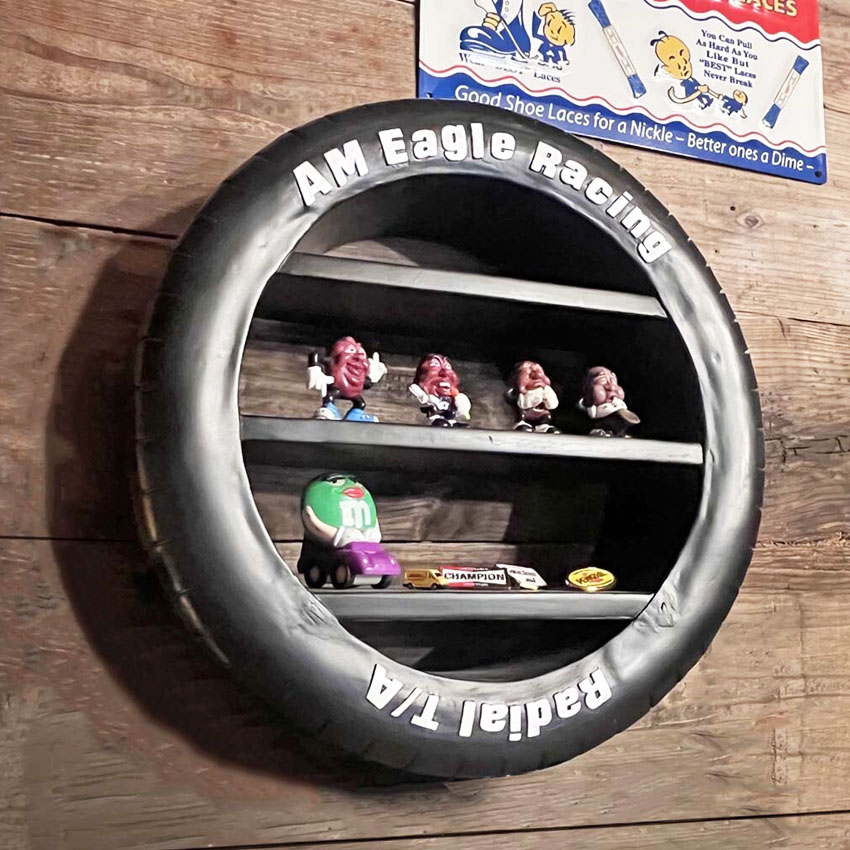 タイヤ シェルフ インテリア 棚 RESIN TIRE SHELF　アメリカンインテリア　アメリカン雑貨の画像