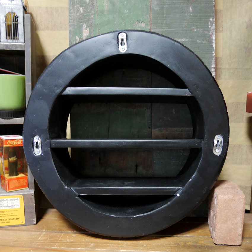 タイヤ シェルフ インテリア 棚 RESIN TIRE SHELF　アメリカンインテリア　アメリカン雑貨の画像